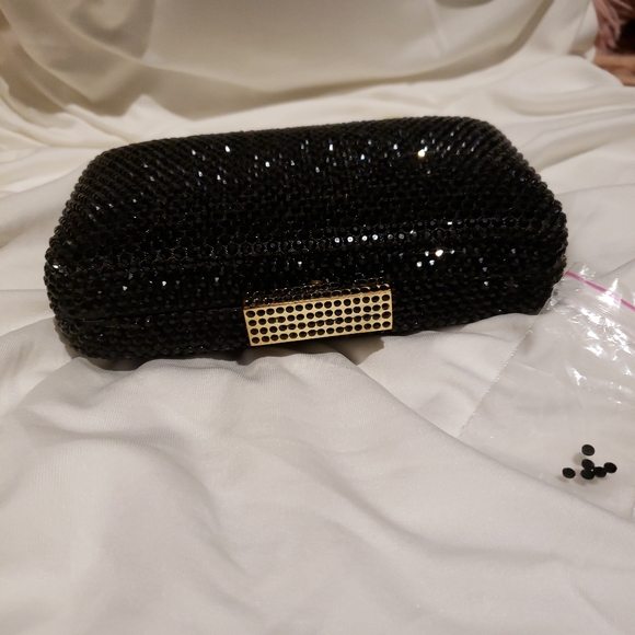 Judith Leiber Black Swarovski Crystal - Picture 2 of 5